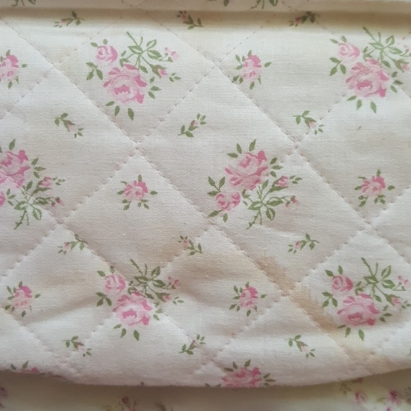 Vintage 80' s Shabby Chic Roses Jewelry organizer - Picture 7 of 8